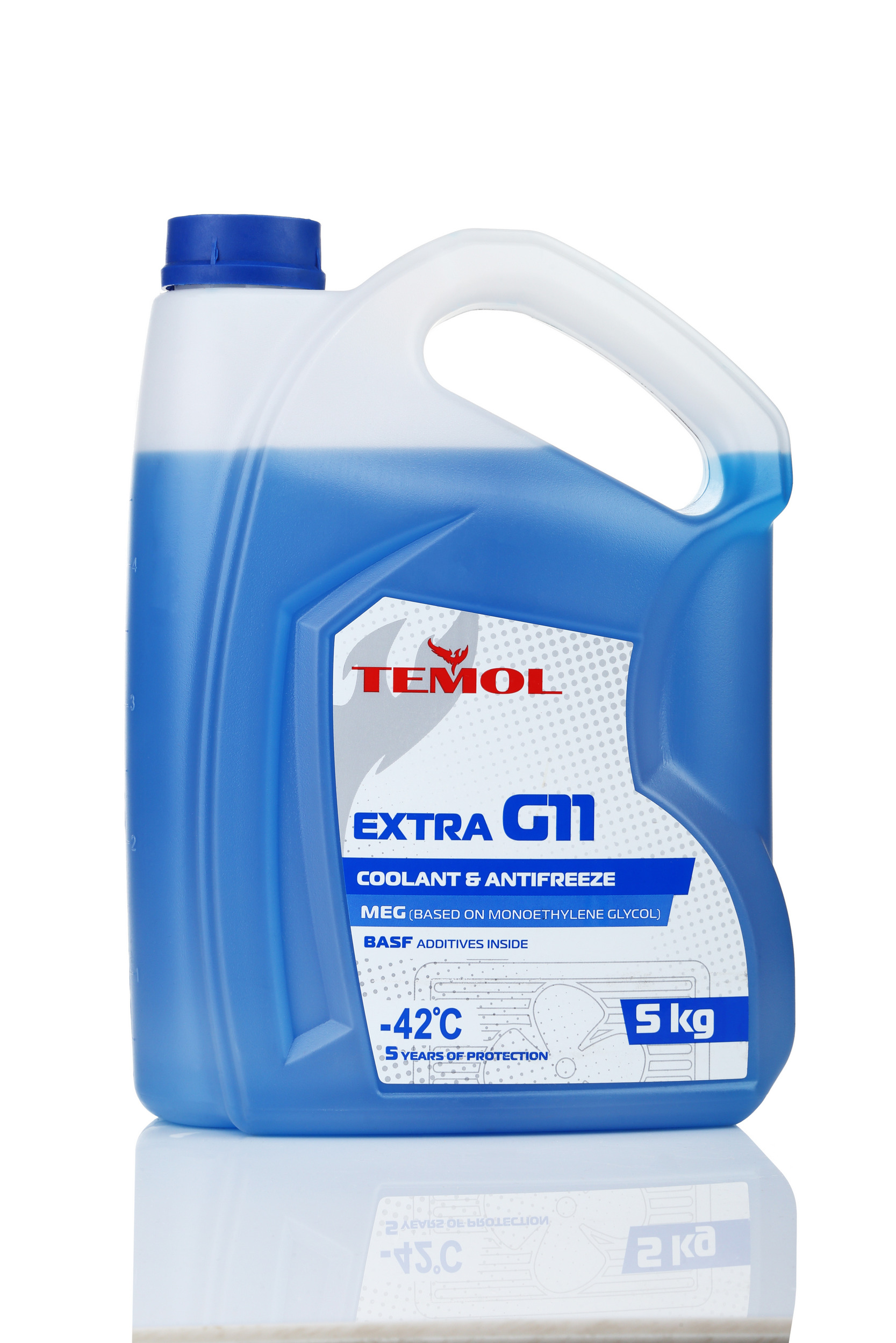 Рідина охолоджуюча TEMOL Antifreeze Extra G11 Blue (5 л)